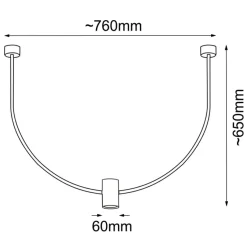 Best Nietuzinkowa lampa wisząca z gwintem GU10 ANT 5082 NO. C | Kaja Żyrandole Nowoczesne