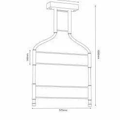 Cheap Nietuzinkowa, ledowa lampa wisząca 3000K ANT 9057 ALHA S | Kaja Żyrandole Nowoczesne