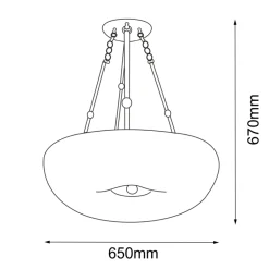 Sklep Kaja Nietuzinkowa, ozdobna lampa wisząca ANT 8174 BUTTON | Kaja Oświetlenie