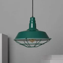 Sale Nietuzinkowa, zielona lampa do kuchni ABR-RRP-Z-E27 RETRO | Kaja Żyrandole Nowoczesne