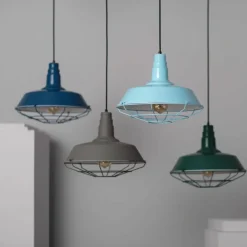 Sale Nietuzinkowa, zielona lampa do kuchni ABR-RRP-Z-E27 RETRO | Kaja Żyrandole Nowoczesne