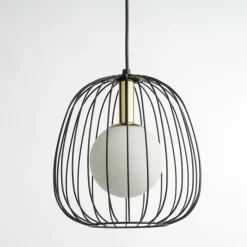 Store Nietuzinkowy zwis z podwójnym kloszem SIG 40726 BELL | Kaja Żyrandole Nowoczesne