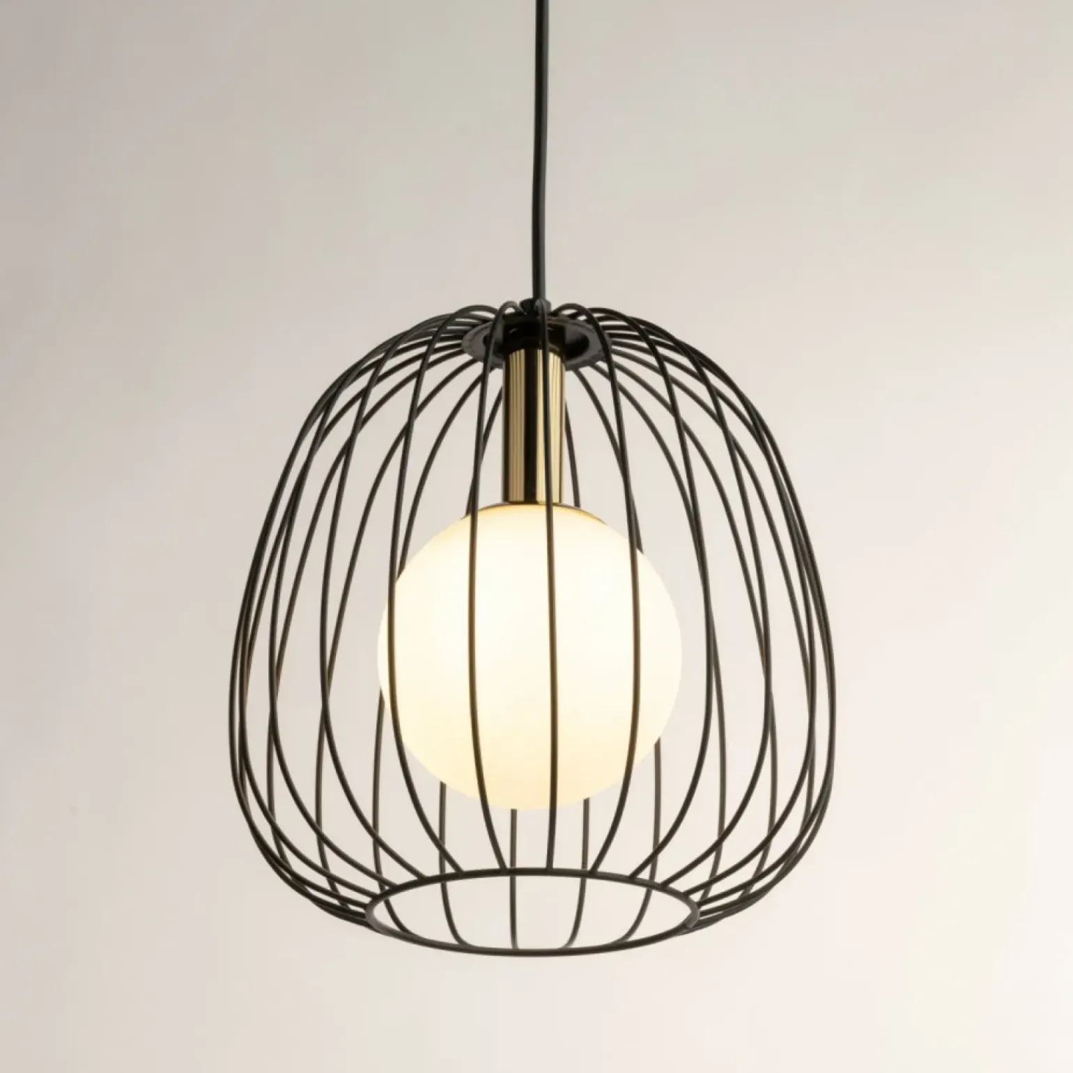 Store Nietuzinkowy zwis z podwójnym kloszem SIG 40726 BELL | Kaja Żyrandole Nowoczesne