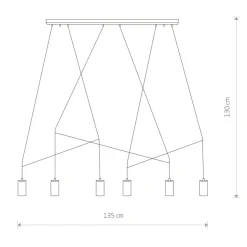 Cheap Niezwykła lampa wisząca na listwie, 7955 | Kaja Oświetlenie Żyrandole Nowoczesne