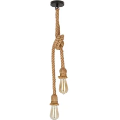 Shop Niezwykła lampa wisząca o wyglądzie liny 32-28747 z serii VIDEA | Kaja Oświetlen Żyrandole Nowoczesne