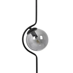 Store Niezwykła lampa wisząca z grafitowym kloszem K-5330 z serii NEVA Żyrandole Nowoczesne