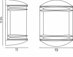 Sklep Kaja Niezwykły kinkiet elewacyjny, kolor 6355 z serii TELMA | Kaja Oświetlenie