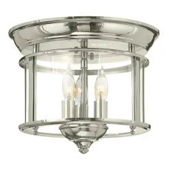 Sklep Kaja Niklowany plafon sufitowy, do korytarza HK-GENTRY-F-PN z serii GENTRY