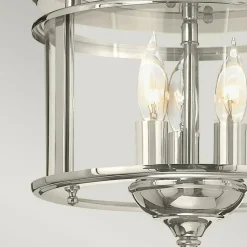 Sklep Kaja Niklowany plafon sufitowy, do korytarza HK-GENTRY-F-PN z serii GENTRY