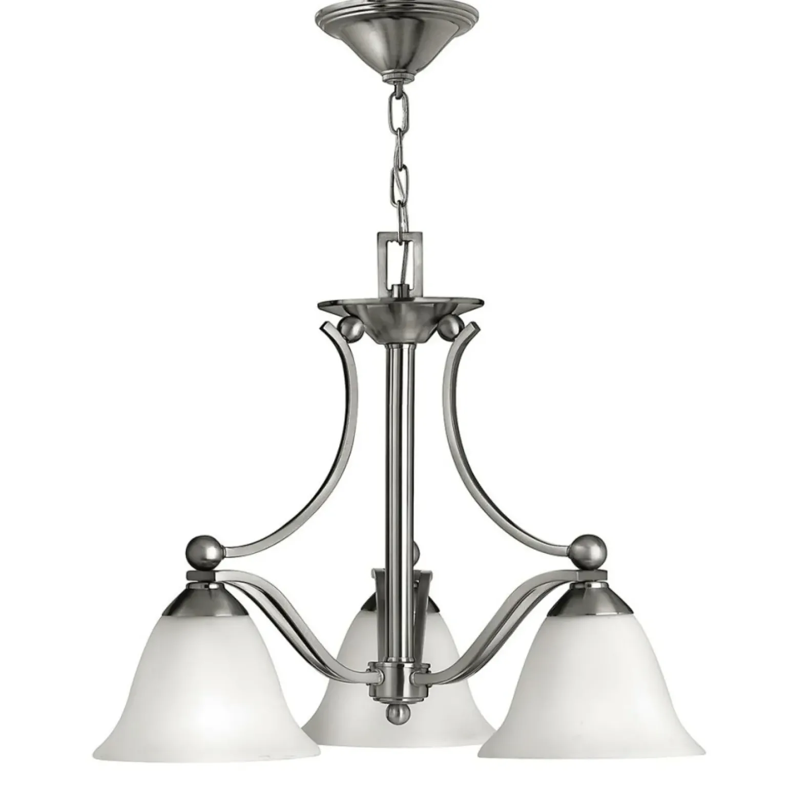 Sklep Kaja Niklowany żyrandol z kloszami HK-BOLLA3 z serii BOLLA