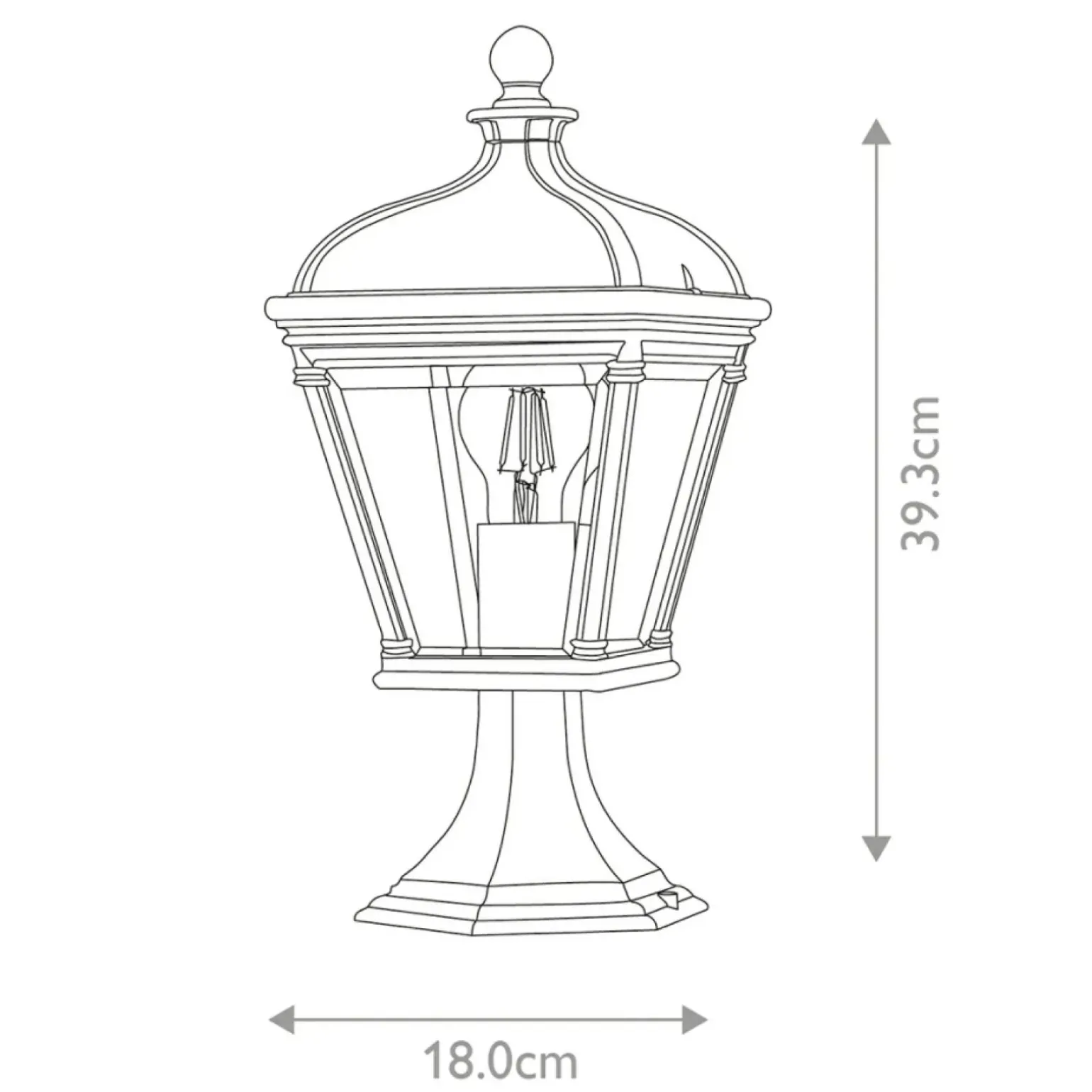 Sklep Kaja Niska lampa ogrodowa, cokołowa BAYVIEW-3M-BK z serii BAYVIEW