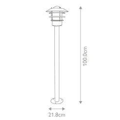 Sklep Kaja Niska lampa zewnętrzna, słupek HELSINGOR-BOL-BK z serii HELSINGOR