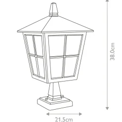 Sklep Kaja Niska lampka ogrodowa, czarna BL50M-BLACK z serii CANTERBURY