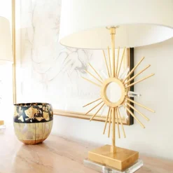 Sklep Kaja Nocna lampka stołowa z abażurem GN-SUN-KING-TL z serii SUN KING