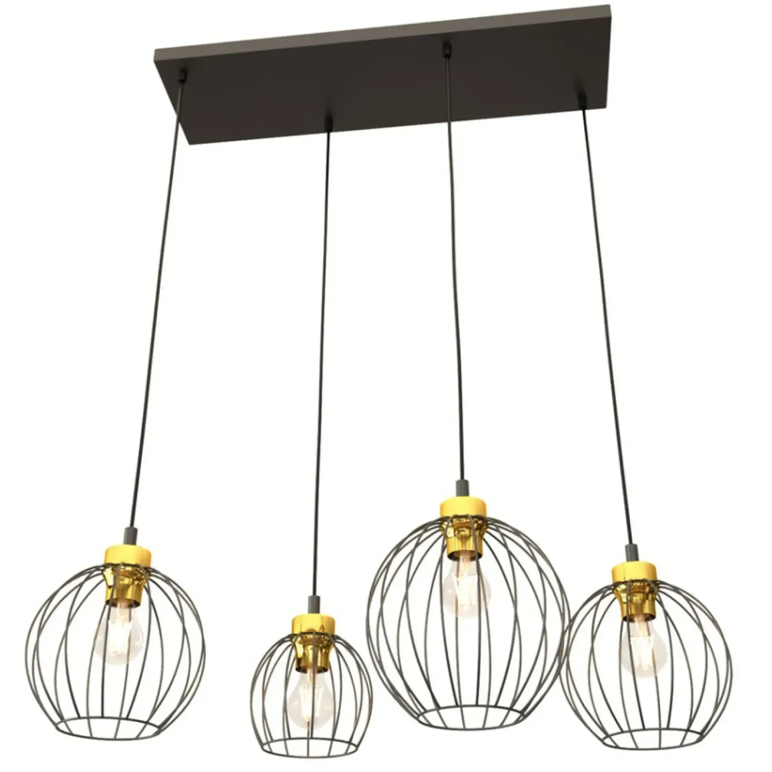 Best Nowoczena lampa wisząca z regulowaną wysokością 1368/4 z serii NANDO Żyrandole Nowoczesne