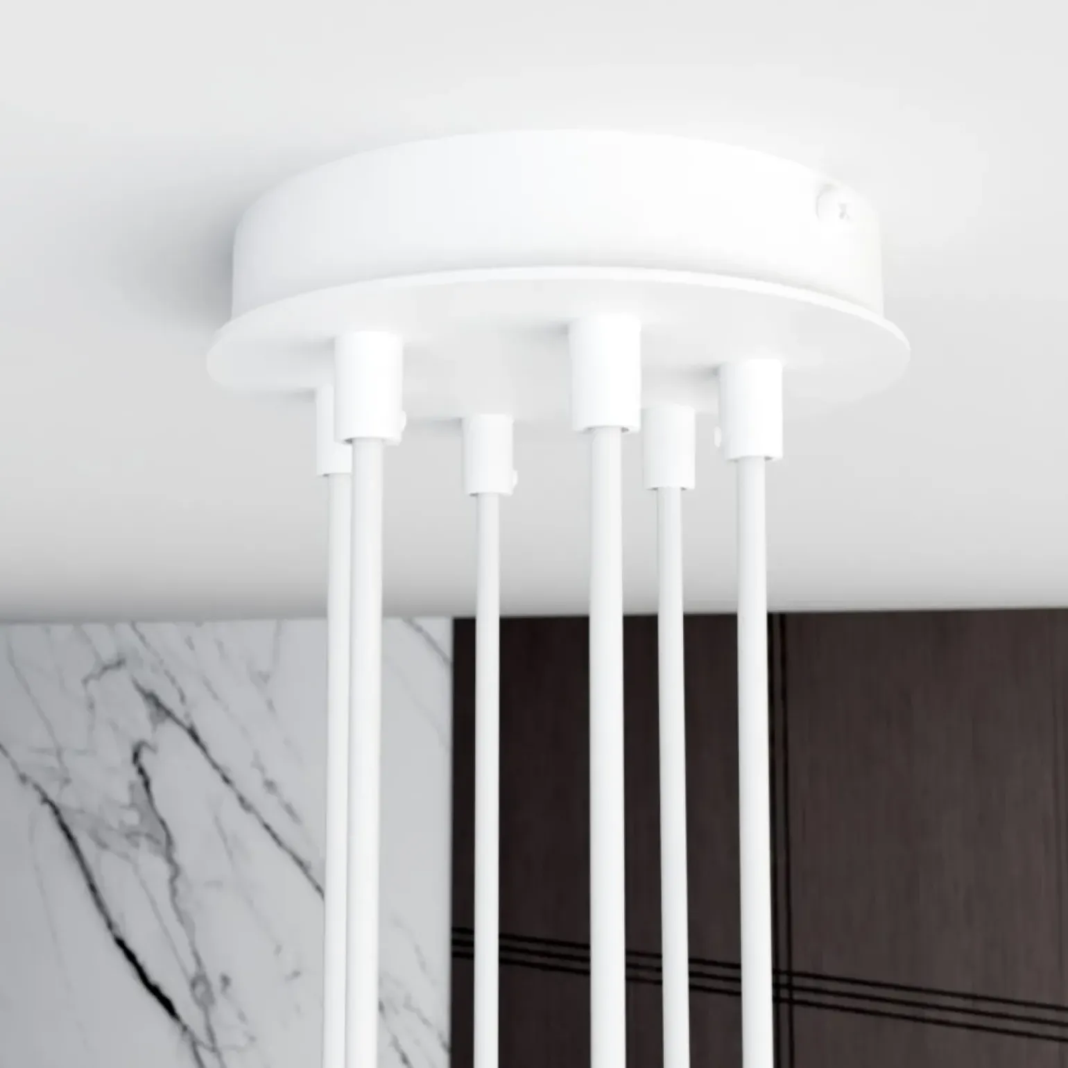 Cheap Nowoczesna, biała lampa wisząca do salonu 1340/6 MODUS | Kaja Żyrandole Nowoczesne