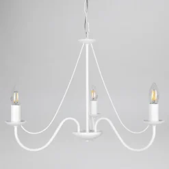 Sklep Kaja Nowoczesna, biała lampa wisząca K-3995 BARTEZ II | Kaja Oświetlenie