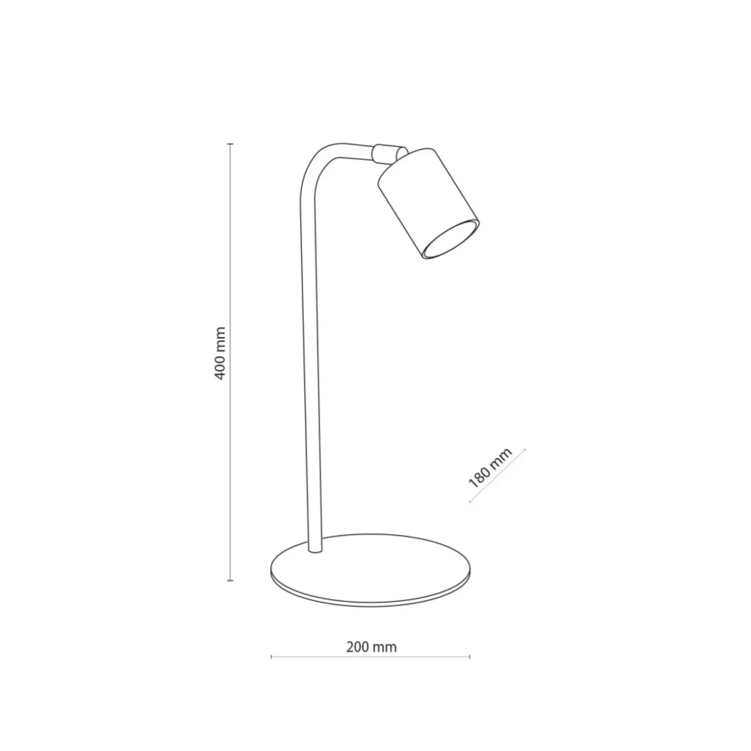 Sklep Kaja Nowoczesna, biała lampka do stylowego biura TK 5490 z serii LOGAN