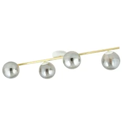 Clearance Nowoczesna, biało-złota lampa sufitowa do salonu 1247/4 serii SPLENDI Żyrandole Nowoczesne