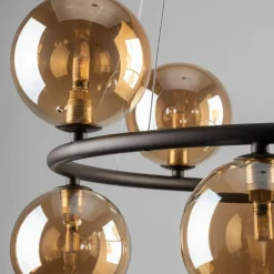 Hot Nowoczesna, brązowa lampa wisząca TK 6572 ANABELLE BROWN | Kaja Żyrandole Nowoczesne