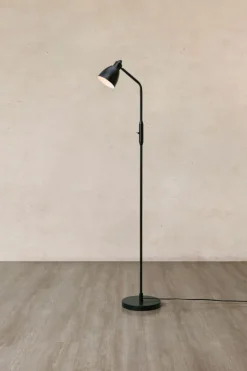 Sklep Kaja Nowoczesna, czarna lampa podłogowa loft 108713 STORY | Kaja