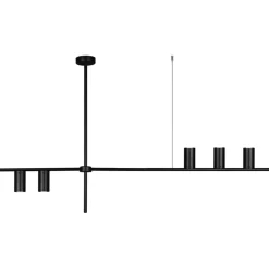 Best Nowoczesna, czarna lampa wisząca nad stół K-4755 ROCCO | Kaja Żyrandole Nowoczesne