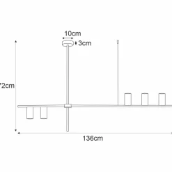 Best Nowoczesna, czarna lampa wisząca nad stół K-4755 ROCCO | Kaja Żyrandole Nowoczesne