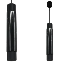 Best Nowoczesna, czarna lampa wisząca, w połysku ML6339 z serii MARBLE | Kaja Oświetl Żyrandole Nowoczesne