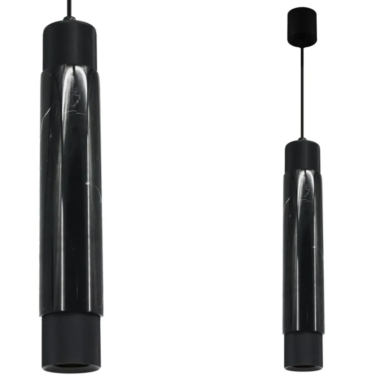 Best Nowoczesna, czarna lampa wisząca, w połysku ML6339 z serii MARBLE | Kaja Oświetl Żyrandole Nowoczesne