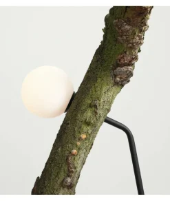 Sklep Kaja Nowoczesna, czarna lampka do loftowej sypialni 1064B1 z serii PURE