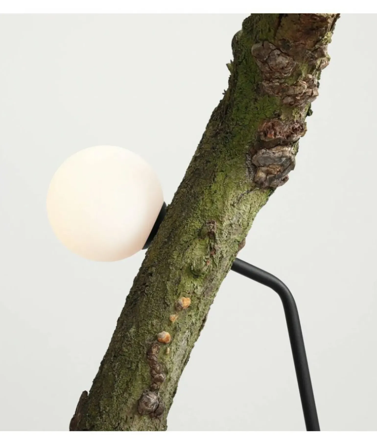 Sklep Kaja Nowoczesna, czarna lampka do loftowej sypialni 1064B1 z serii PURE