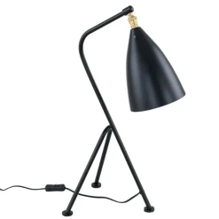 Sklep Kaja Nowoczesna, czarna lampka stołowa MTE2066/1 z serii SOTTO | Kaja