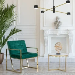 Best Sale Nowoczesna, czarno-złota lampa wisząca MLP8419 CROSS | Kaja Żyrandole Nowoczesne