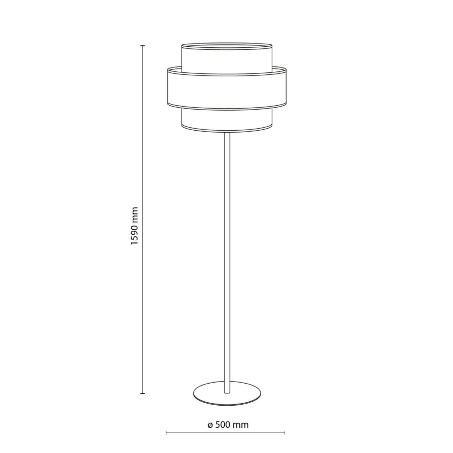 Sklep Kaja Nowoczesna, kolorowa lampa stojąca do salonu TK 6451 TRIO JUTA | Kaja