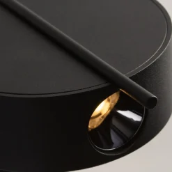 Sklep Kaja Nowoczesna lampa ścienna, cała czarna MOD180WL-L4B3K1 z serii NUANCE