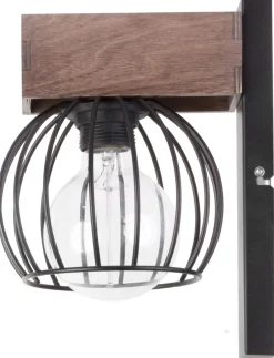 Sklep Kaja Nowoczesna lampa ścienna z drewnianym ramieniem SIG 31577 - MILAN