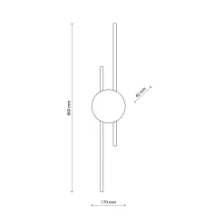 Sklep Kaja Nowoczesna lampa ścienna ze światłem LED TK 1367 z serii JAVA | Kaja