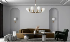 Clearance Nowoczesna lampa do sypialni MOD109PL-08BS RENDEZ-VOUS | Kaja Żyrandole Nowoczesne