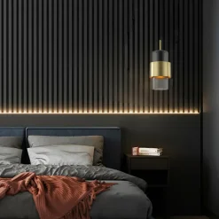 Cheap Nowoczesna lampa nad blat kuchenny LP-866/1P L SM/GD z serii MIELE Żyrandole Nowoczesne