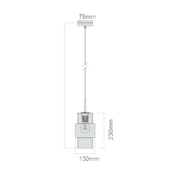 Cheap Nowoczesna lampa nad blat kuchenny LP-866/1P L SM/GD z serii MIELE Żyrandole Nowoczesne