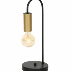 Sklep Kaja Nowoczesna lampa stołowa ze złotą oprawką LX 0508 z serii LOPPE | Kaja