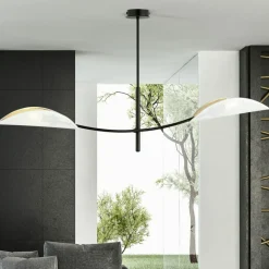 Store Nowoczesna lampa sufitowa do sypialni 1107/2 LOTUS | Kaja Oświetlenie Żyrandole Nowoczesne