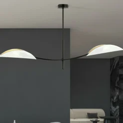 Store Nowoczesna lampa sufitowa do sypialni 1107/2 LOTUS | Kaja Oświetlenie Żyrandole Nowoczesne