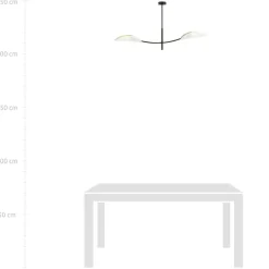 Store Nowoczesna lampa sufitowa do sypialni 1107/2 LOTUS | Kaja Oświetlenie Żyrandole Nowoczesne