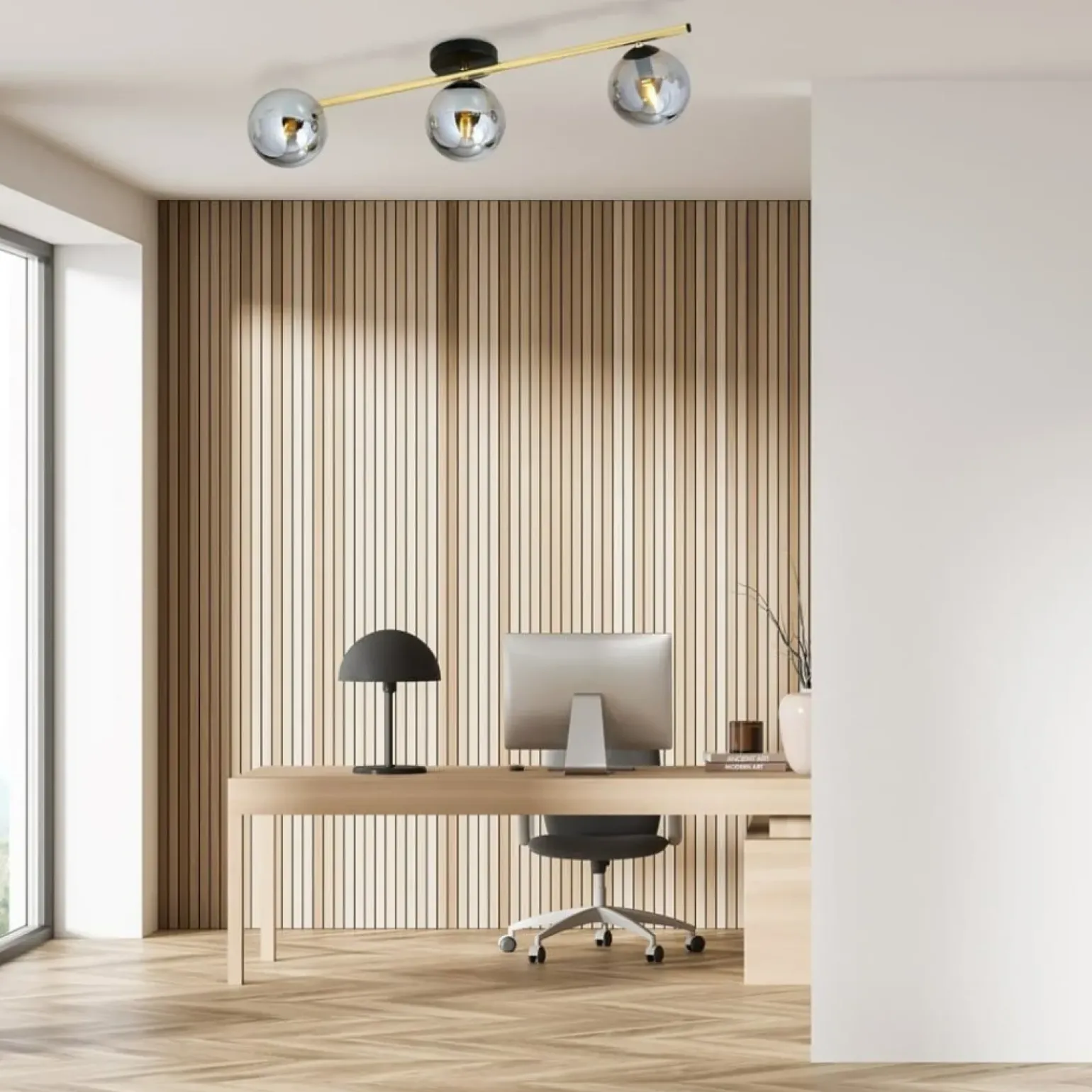 Best Nowoczesna lampa sufitowa do korytarza 1246/3 z serii SPLENDI | Kaja Żyrandole Nowoczesne