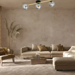 Best Nowoczesna lampa sufitowa do korytarza 1246/3 z serii SPLENDI | Kaja Żyrandole Nowoczesne