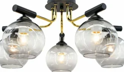 Sale Nowoczesna lampa sufitowa do salonu 2207/5 BL TR | Kaja Oświetlenie Żyrandole Nowoczesne