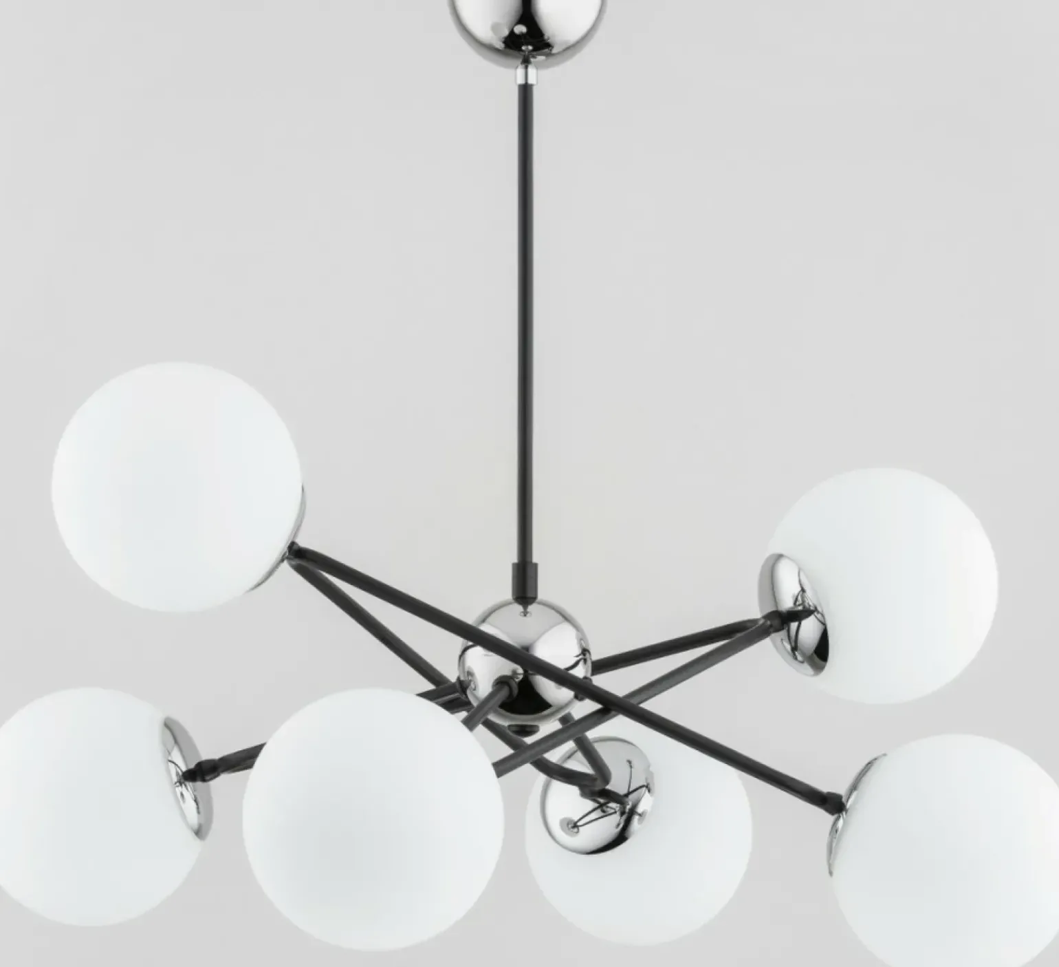 Best Sale Nowoczesna lampa sufitowa z elementami z chromu AL 63114 | Kaja Żyrandole Nowoczesne