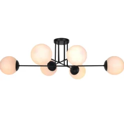 Flash Sale Nowoczesna lampa sufitowa z białymi klaszmi K-4925 | Kaja Oświetlenie Żyrandole Nowoczesne