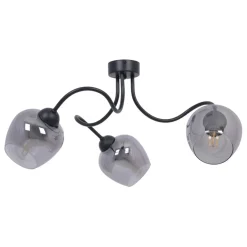 Best Sale Nowoczesna lampa sufitowa, grafitowe klosze na E27 K-5195 z serii SARA Żyrandole Nowoczesne